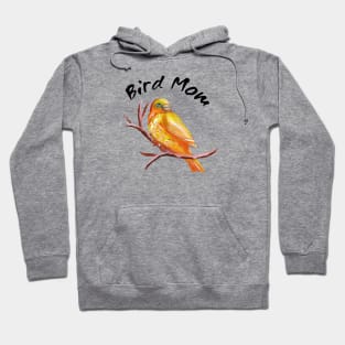 Canary Bird Mom - Black Text Hoodie